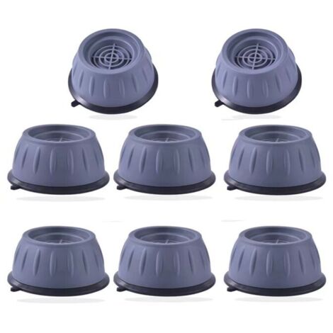 SABIR Tapis Anti-vibration Machine à Laver 8PCS, Patin Anti Vibration Lave Linge Anti Bruit, Support Machine à Laver Sèche-linge Universel (1/5)