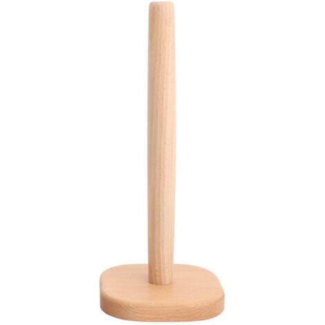 SABIR Porte Rouleau de Cuisine, Antidérapant Porte Sopalin, Porte Essuie Tout Bois pour Cuisine, Salle de Bain (1/5)