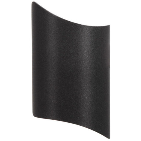 SABIR 10W Imperméable Moderne Applique Murale LED Lampe Murale Up Down Aluminium Lèche-murs LED Intérieur Extérieur pour Salle de Bains Escalier Salon Chambre à Coucher Couloir Porche, Noir 3000K (1/5)