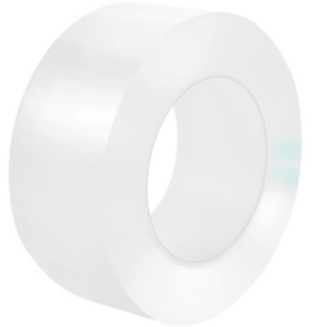 SABIR 10M × 5cm PVC Cuisine Coin Ligne étanche bande, Acrylique Mur Calfeutrer Strip, Adhésif d'étanchéité Ruban(Transparent)