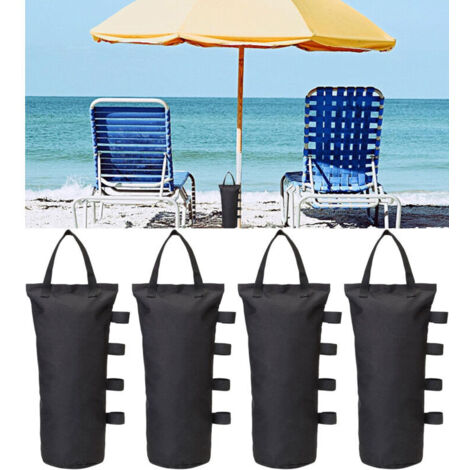 SABIR Lot de 4 sacs de sable pour tonnelle, tente, baldaquin, poids pour les pieds, sac de sable, sac d'extérieur, pour pavillons, tentes de jardin, chapiteaux, sécurité stable (1/5)