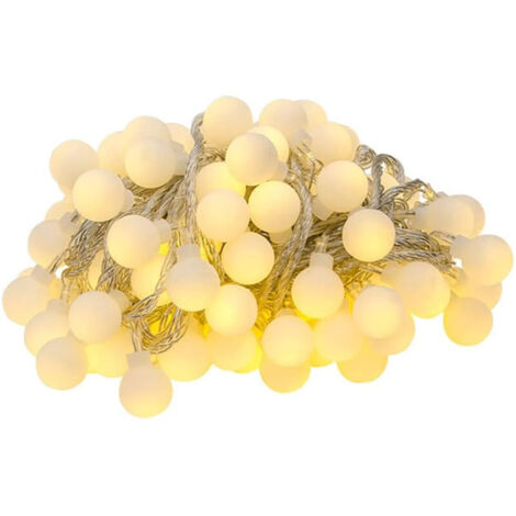SABIR Lucine a batteria Lucine a LED Palline bianche calde Decorazione romantica per feste Natale Halloween Matrimonio Compleanno Sera Decor Camera da letto Patio (5M 40 lampadine) (1/5)