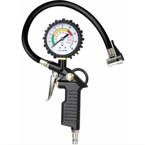 SABIR Manometre Pression Pneu, Numérique Manomètre Pneu, Pistolet de Gonflage Manomètre -1pc (1/5)