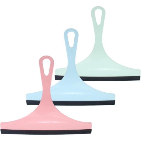 SABIR 3 Pcs Raclette de Douche,Raclette Vitre,Raclette Salle De Bain,pour Salle de Bain,Porte en Verre,Miroir,Fenêtre,Carrelage,Sol(Bleu + Vert + Rose) (1/5)