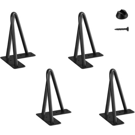 SABIR Lot de 4PCS pied de meuble: Design simple à 2/3 tiges, longueur de pieds disponibles 10cm-75cm, épaisseur 10mm, Cadeau gratuit: 16 vis de fixation standard 4 Protège-Pieds.
Haut qualité: Peint (1/4)