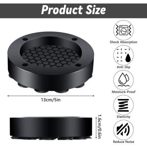 Sabir Machine SABIR Tapis Anti Vibration Machine a Laver Universel Universel, 4 ...
