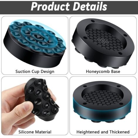 Sabir Machine SABIR Tapis Anti Vibration Machine a Laver Universel Universel, 4 ...