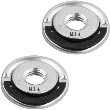 SABIR Écrou Serrage Rapide M14 2 Pièces, Écrou Retenue pour Meuleuse Angle, Accessoires Meuleuse Angle Plaque Pression Filetage M14 (1/5)