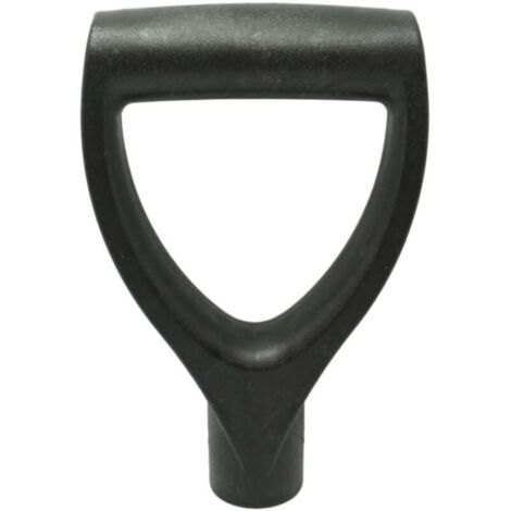 SABIR Manche D Grip en plastique noir pour bêche et pelle Compatible outils 3 cm Installation facile Résistant aux chocs et aux intempéries (1/5)