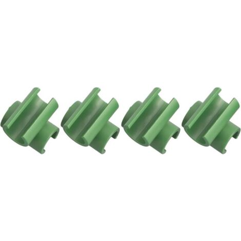SABIR Lot de 50 connecteurs de treillis en plastique pour plantes de jardinage, pour tige fixe de cadre de jardin (16 mm) (1/5)