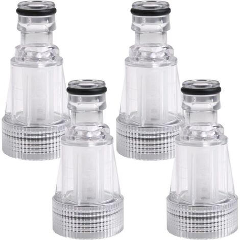 SABIR 4 Pièces Filtre à Eau pour Nettoyeur Haute Pression, Filtre à Eau Accessoires de Jardin Filtre D'entrée D'eau avec raccord de 3/4 pouces pour Raccords de Jardin, Lavage de Voiture (1/5)