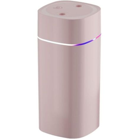 SABIR Petit humidificateur d'air, 600 ml, USB, avec 2 ouvertures de pulvérisation, portable, silencieux, avec lumière ambiante et arrêt automatique, pour chambre à coucher, bureau, chambre d'enfant (1/5)