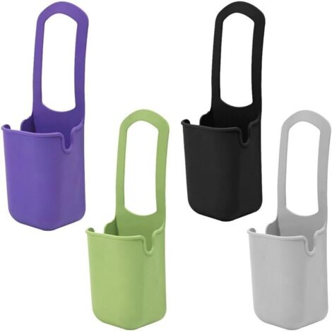 SABIR 4 Pcs Porte Gourde Velo, Porte-gobelet de vélo, Porte-gobelet Universel en Silicone, pour déambulateurs, vélos, fauteuils roulants, VTT, Scooters, voiturettes de Golf, Scooters électriques (1/5)