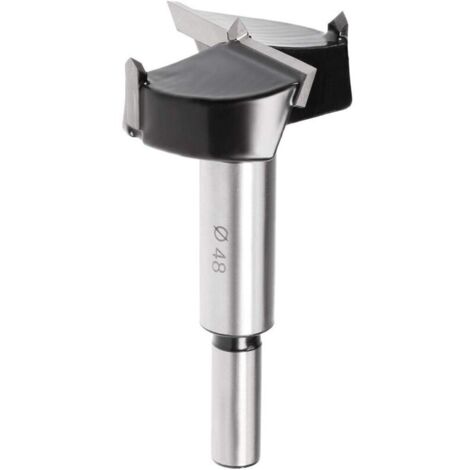 SABIR Mèche Forstner Bois Pour Défonceuse Forets 48mm Tungstène Carbure Bois Ouvre-tarière Travail Bois Charnière Trou Forage Alésage Mèche Coupeur Noir Argenté (1/5)