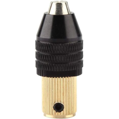 SABIR Mini Mandrin Auto-serrant Mandrin de Foret Adaptateur, mini mandrin perceuse, Perceuse à Capacité de Serrage 0,3 à 3,4 mm (5MM Trou), Accessoires de Mini Perceuse Électrique Collet Avec clé Alle (1/5)