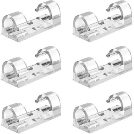 SABIR 80PCS Gestionnaire de Câble Transparent, Clip de Câble Auto - Adhésif, Clips Câbles, Convient pour la Plupart des Cordons d'alimentation, Câble USB, Câble audio, Câble de charge, Câble casque (1/5)
