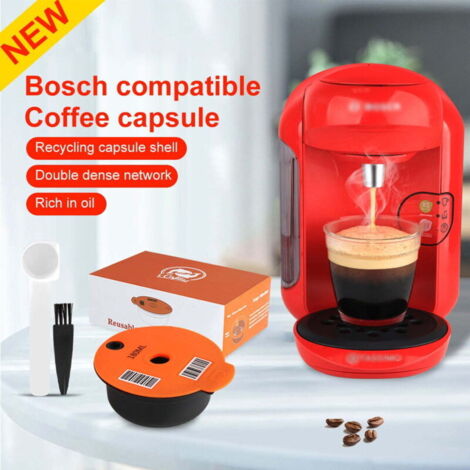 Sabir Machine SABIR Capsule de café réutilisable de 180 ml pour machines Bosch ...