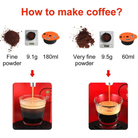 Sabir Machine SABIR Capsule de café réutilisable de 180 ml pour machines Bosch ...