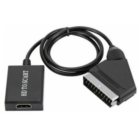 SABIR convertisseur hdmi vers péritel adaptateur audio vidéo hd 1080p pour hdmi vers péritel Sky Box Stb (1/4)