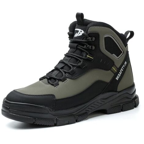 SABIR Chaussures de sécurité S3, pointure 37, légères et respirantes, anti-perforation, semelle antidérapante (noires) (1/5)