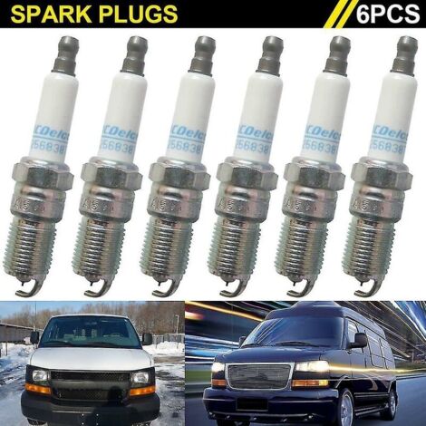 SABIR Bougies d'allumage Iridium pour Acdelco 41-101 12568387, 6 pièces (1/4)