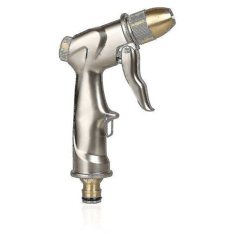SABIR Upgrade Garden Hose Nozzle Sprayer,heavy Duty Metal Handheld Water Nozzle High Pressure (1/4)