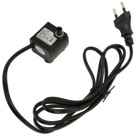 SABIR Mini Pompe à Eau Submersible Réglable Silencieuse Étanche IPX8 avec Ventouse pour Aquarium, Prise EU 220-240V (1/4)