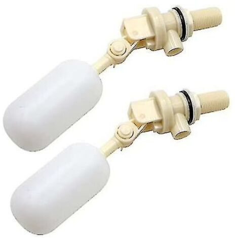 SABIR Set Of 2 Floating Valve For Automatically Filling Dog, Cattle And Sheep Waterers Ball Valve Automatic Filling Shutoff 1/2" Npt (1/4)