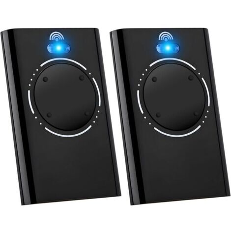 SABIR 2 télécommandes de remplacement pour 787010 XT4 868 SLH LR, 868 MHz, 4 canaux, compatibles avec XT4 868 SLH LR, XT4 868 SLH, XT2 868 SLH LR, XT2 868 SLH (noir) (1/4)