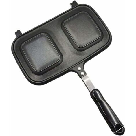 SABIR Appareil à Croque-monsieur Anti-adhésif Pour Cuisinière à Gaz Ou électrique, Poêle à Sandwich Grillée Poêle à Frire Cuisinier, Machine à Sandwichs Aux Crêpes De Cuisine Pour Le Petit Déjeuner,de