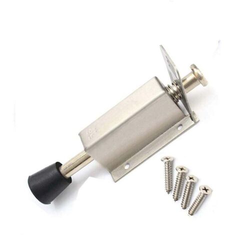 SABIR Guide de porte à pédale 12-48 mm en Acier inoxydable Butoir de porte Amortisseur de sol Bloque-porte Cale à pédale Quincaillerie (1/4)