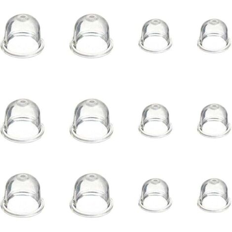 SABIR 12 Pièces Carburateur Amorce Pompe Ampoule 19 mm et 22 mm Poire Pompe Amorcage Accessoires de Carburateur pour Debroussailleuse Tronçonneuse Souffleur Tondeuse (1/4)