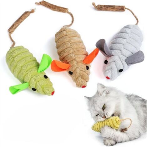 SABIR Jouets pour chats - Souris, bâtonnets d'herbe (1/4)