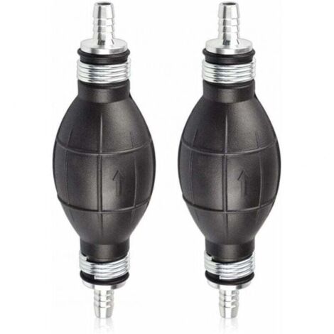 SABIR 8mm Pompe à Main Essence en Caoutchouc - Poire d'Amorçage Carburant pour Voitures, Motos et Bateaux (Noir) - Pompe Manuelle de Transfert (1/4)