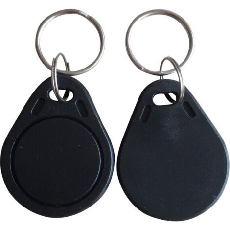 SABIR Lot de 10 Badges RFID 13.56Mhz Programmable MCT Android UID modifiable Puce CUID Noir (1/2)