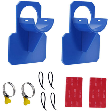 SABIR Supports de Tuyau pour Piscine - Accessoires de Tuyau de Piscine avec Anti-Perforation, Anti-déchirure, Anti-Traction (30-37 mm)/deux bleus (1/4)