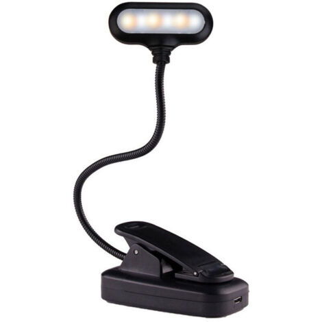SABIR Lampe de bureau avec protection oculaire, lampe de chevet pliable absorbante pour dortoir, lampe de lecture et d'apprentissage pour enfants avec clip, lampe de bureau créative.. (1/4)