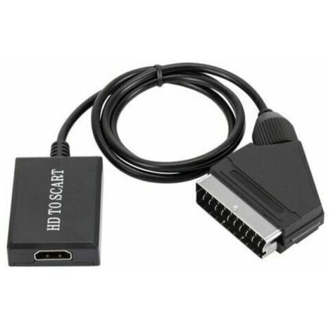 SABIR convertisseur hdmi vers péritel adaptateur audio vidéo hd 1080p pour hdmi vers péritel Sky Box Stb-- (1/3)