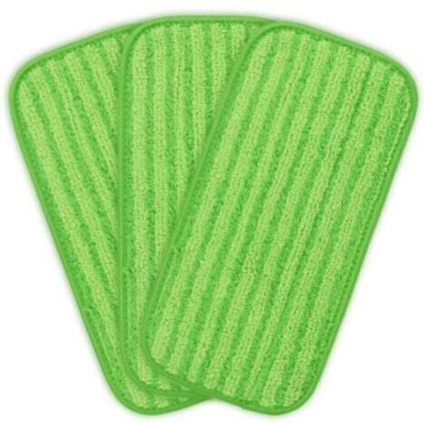 SABIR 3 pièces adaptables Swiffer WetJet flat sticky snap mog set 12 pouces mog sol réutilisable, chiffon de nettoyage (1/4)