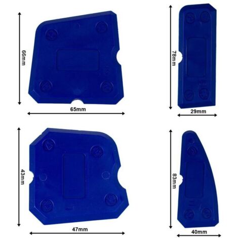 SABIR Lot de 4 grands outils de lissage pour joints en silicone et acrylique