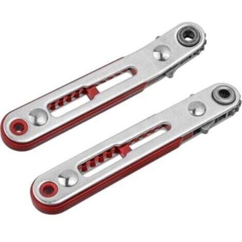 SABIR 2Pcs Mini Clés à Cliquet, Tournevis à Cliquet Réversible 1/4 pouce Tournevis Clé à Cliquet Tournevis Couple Cliquet Réversible Tournevis Décalé -Tête Plate &Tête Coude (1/4)