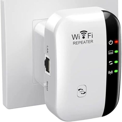 SABIR Amplificateur WiFi Repeteur Booster de signal sans fil WiFi extender 300M WLAN 802.11ngb - forfait e (1/4)