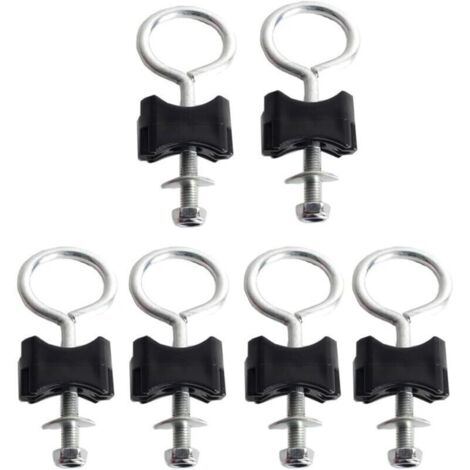 SABIR Accessoires de trampoline vis de trampoline pour la fixation des trampolines adaptés aux grands trampolines (vis rondes 6 mm - paquet de 6) (1/4)