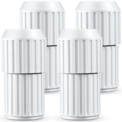 SABIR Lot de 4 connecteurs télescopiques pour tige de piscine - Accessoires de piscine - Équipement de piscine - Connecteur d'extension (1/4)