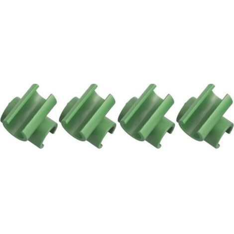 SABIR Lot de 50 connecteurs de treillis en plastique pour plantes de jardinage, pour tige fixe de cadre de jardin (16 mm) (1/4)