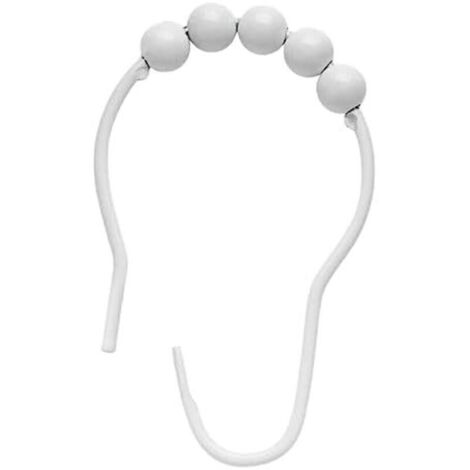 SABIR 1.4x2.74inch Salle de Bain doublures de Bain Anneaux Maison Toilette Accessoires pièces de Rechange, Blanc (1/4)