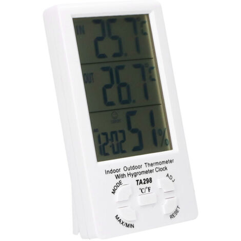 SABIR Hygromètre d'intérieur, thermomètre électronique numérique et jauge d'humidité avec moniteur de température et d'humidité pour la maison,de (1/4)