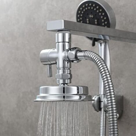 SABIR Valve 3 voies en laiton massif G1/2" Douchette Composants de Douche Raccord universels Chrome DSF007 (1/3)