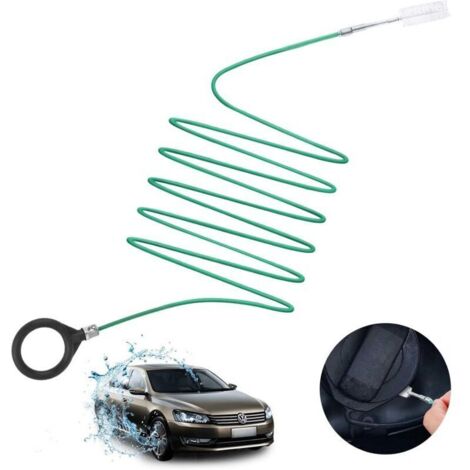 SABIR Brosse de Nettoyage de canalisation de Toit ouvrant de Voiture, Outil de Nettoyage de Trou de vidange Automatique Nettoyeur de Tube Long, Accessoires de Voiture Brosse de vidange Flexible (1/4)