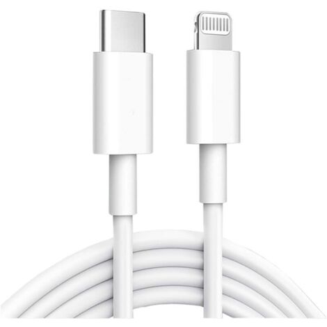 SABIR Câble de données USB-C de 2 m avec charge rapide [certifié MFi] pour iPhone 14/14 Pro/13/13 Pro/12/12 Pro/SE/11/11 Pro Max/XS Max/X/XR/8/7, iPad et AirPods (1/5)